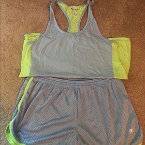 Champions shorts and matching top